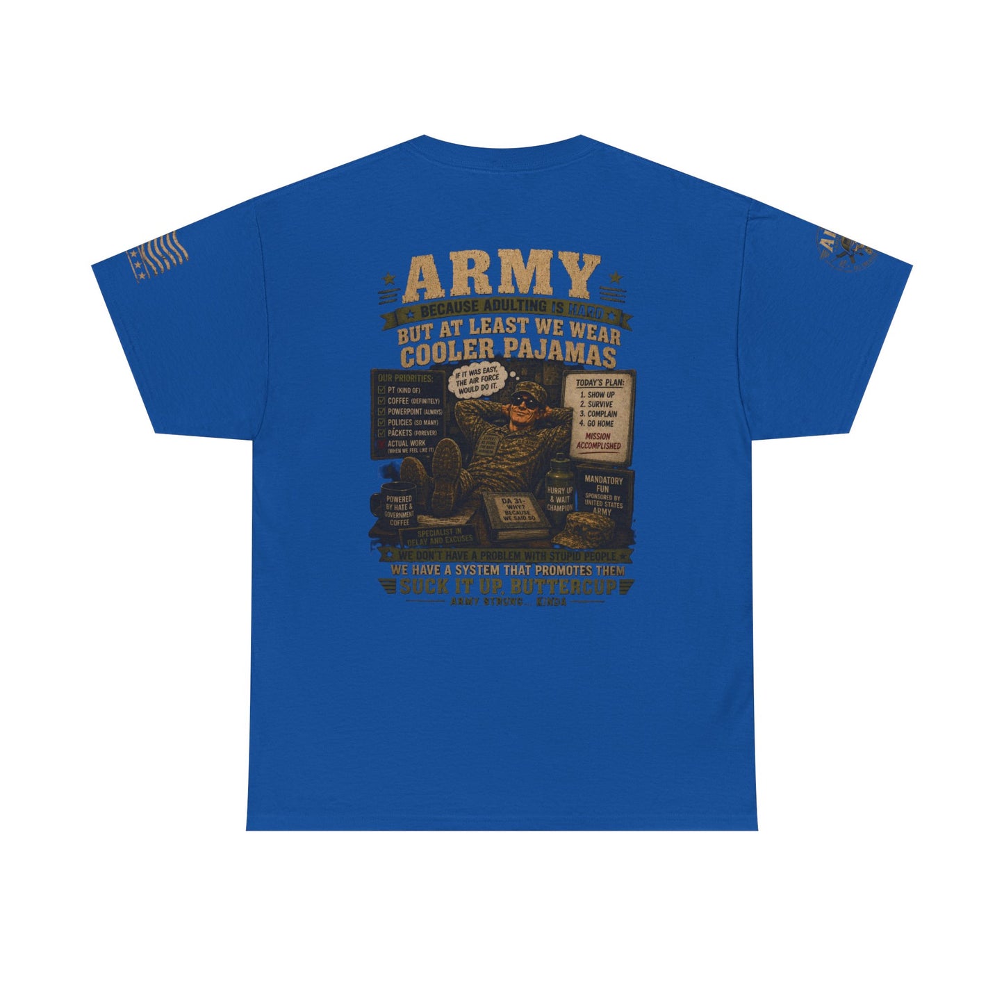Army Vintage Graphic Tee — 'Army: Suck It Up, Buttercup' Military T‑Shirt