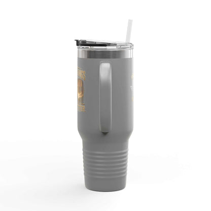 40oz Insulated Travel Mug – "I Do Stupid Things So Civilians Can Sleep Better" Veteran Tumbler