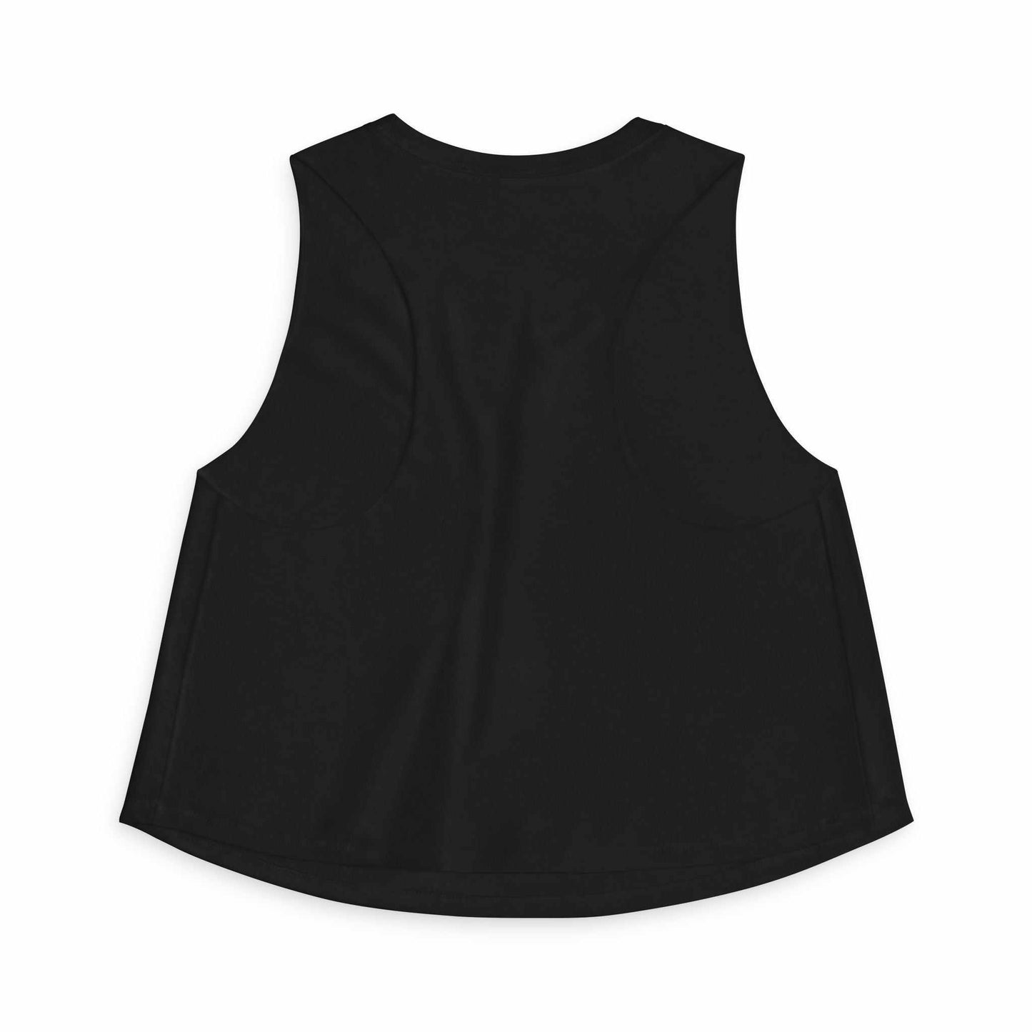Women's Crop Top — 'Female? Please. I Don't Wear Pink' Military Graphic Tank