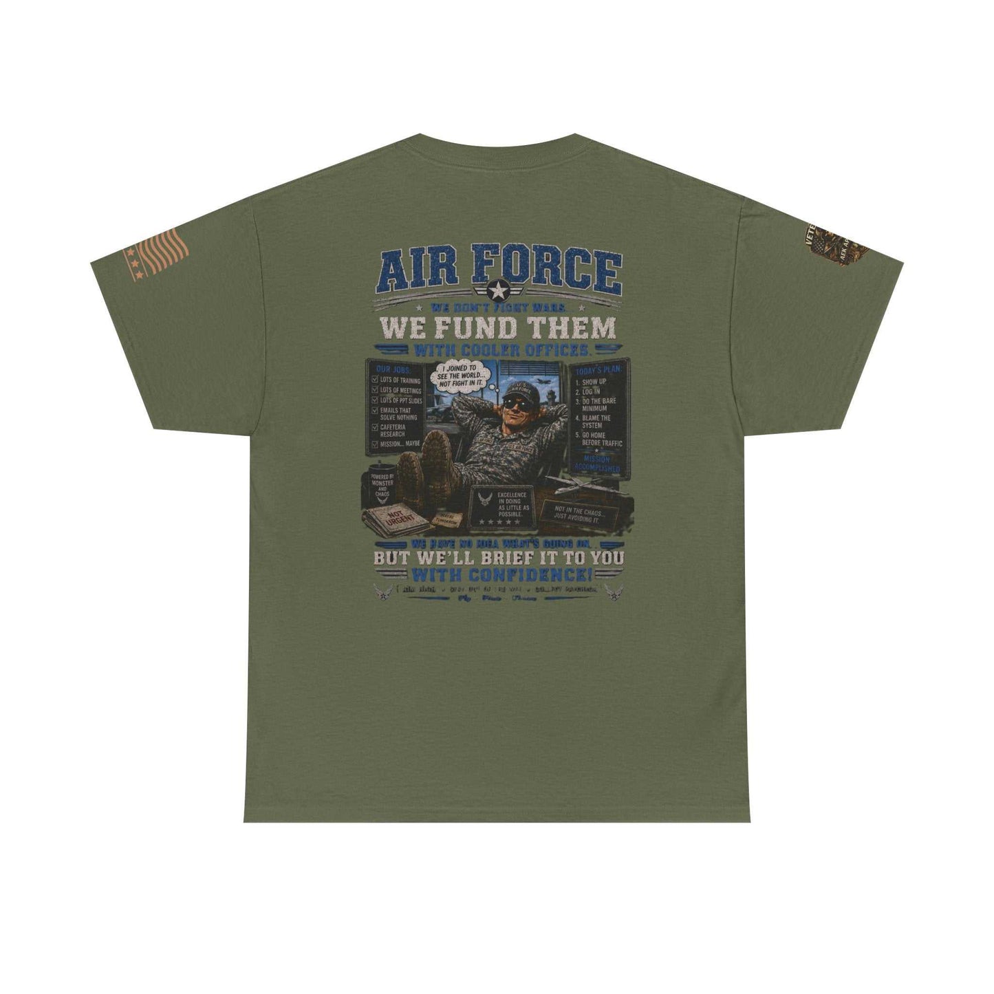 Air Force Veteran Tribute T-Shirt — 'We Fund Them' Military Support Tee