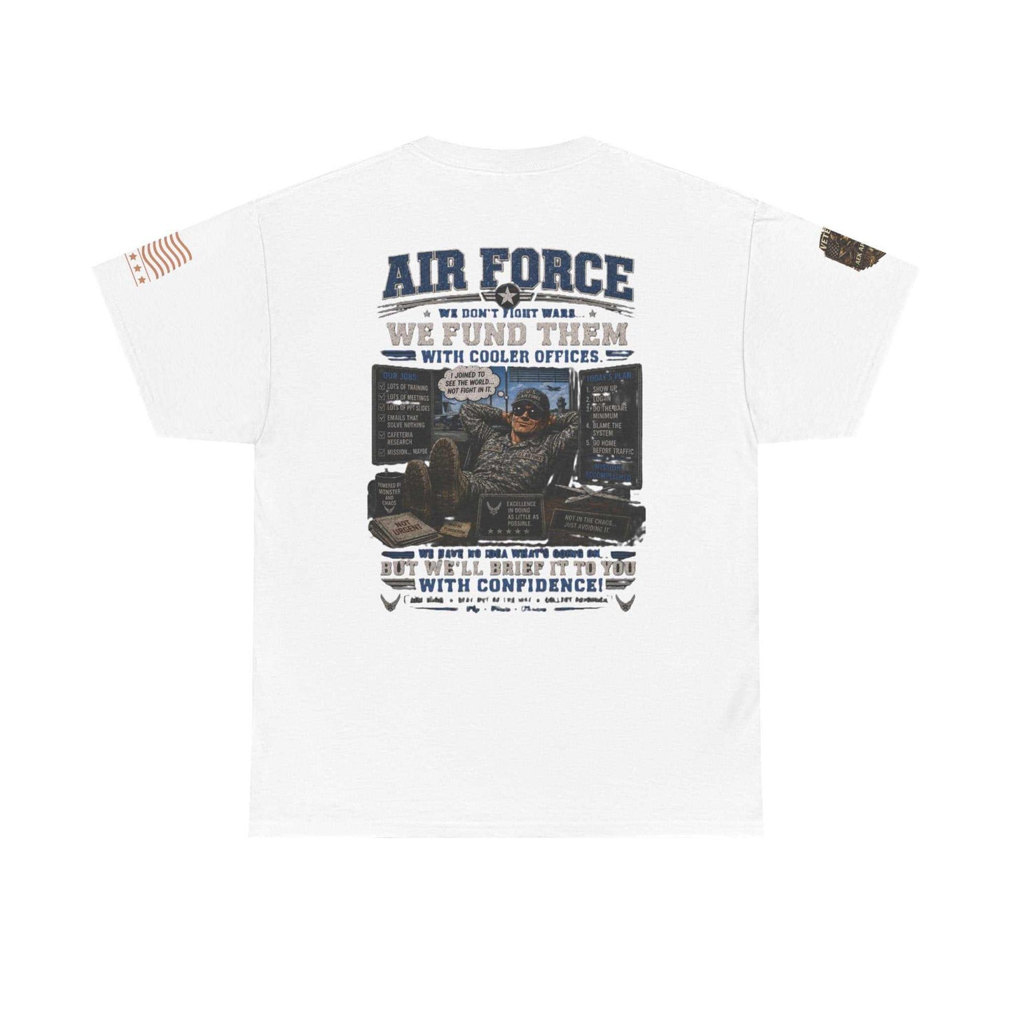 Air Force Veteran Tribute T-Shirt — 'We Fund Them' Military Support Tee