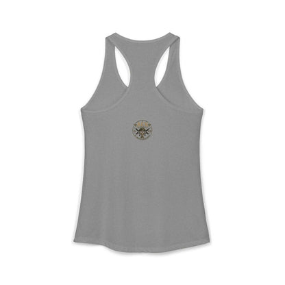 Women's Racerback Tank - "Don't Mistake My Lip Gloss for Weakness"