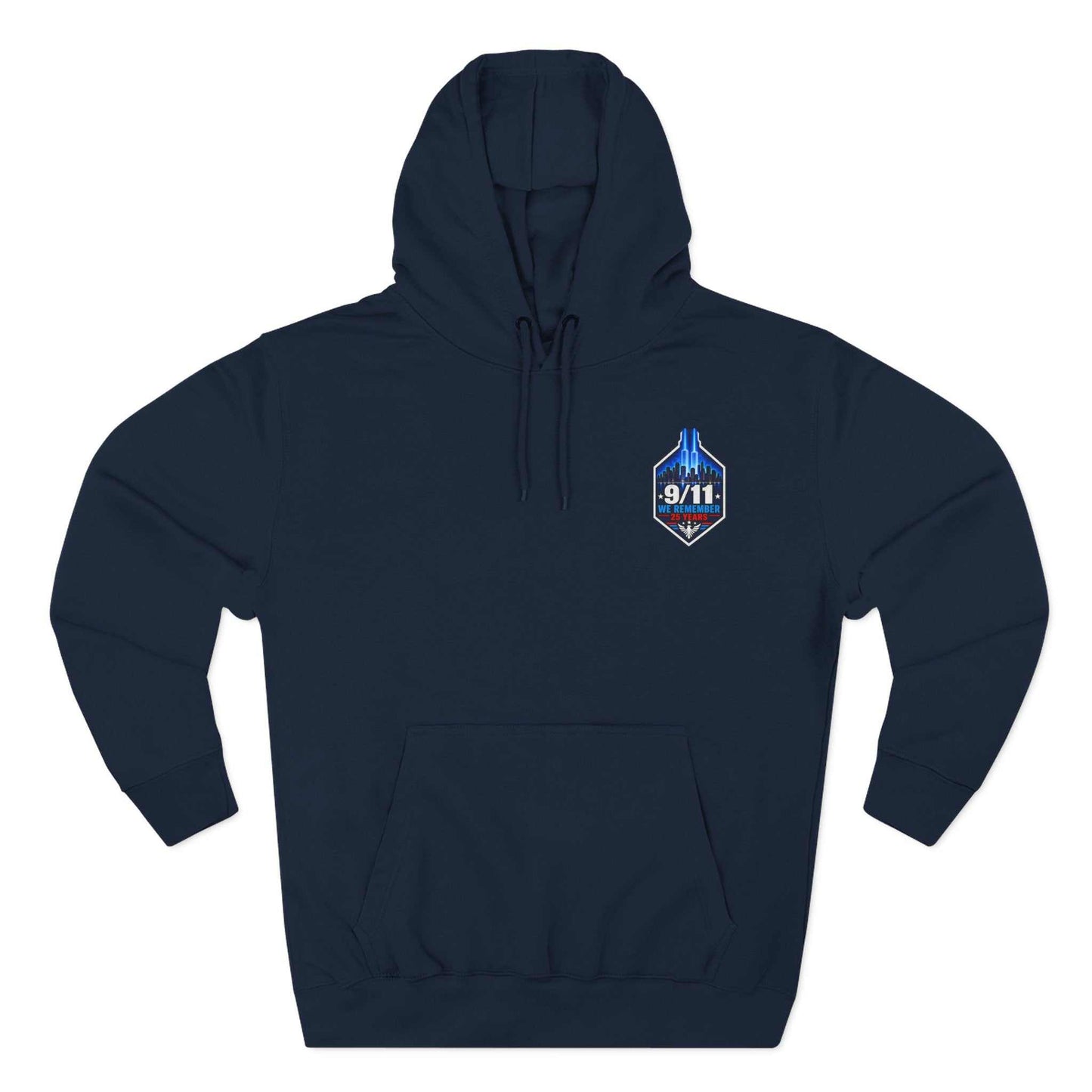9/11 Remembrance Hoodie – We Remember 25 Years Tribute Fleece Hoodie
