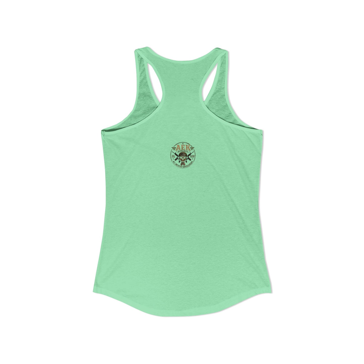 Women's Racerback Tank - "My Makeup Cost More Than My Ammo"