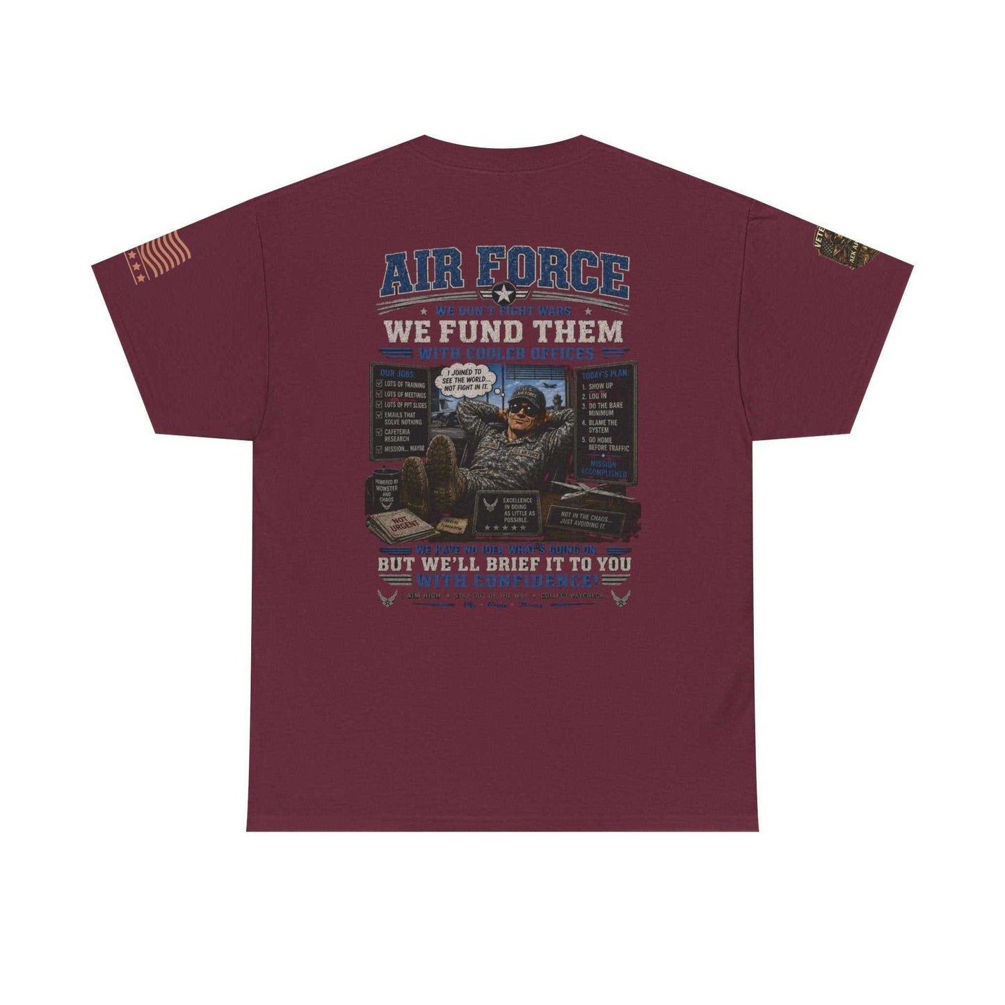 Air Force Veteran Tribute T-Shirt — 'We Fund Them' Military Support Tee