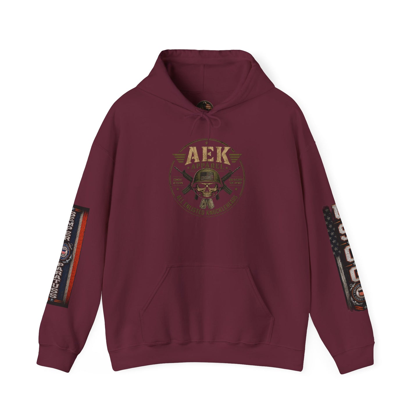 Copy of USMC Hoodie - Pride Is Forever Marine Corps Sweatshirt (AEK Skull Design)