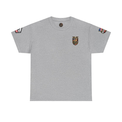 NYARNG Patriots Day Memorial Tee – "Never Forget" 25th Anniversary American Flag Shirt