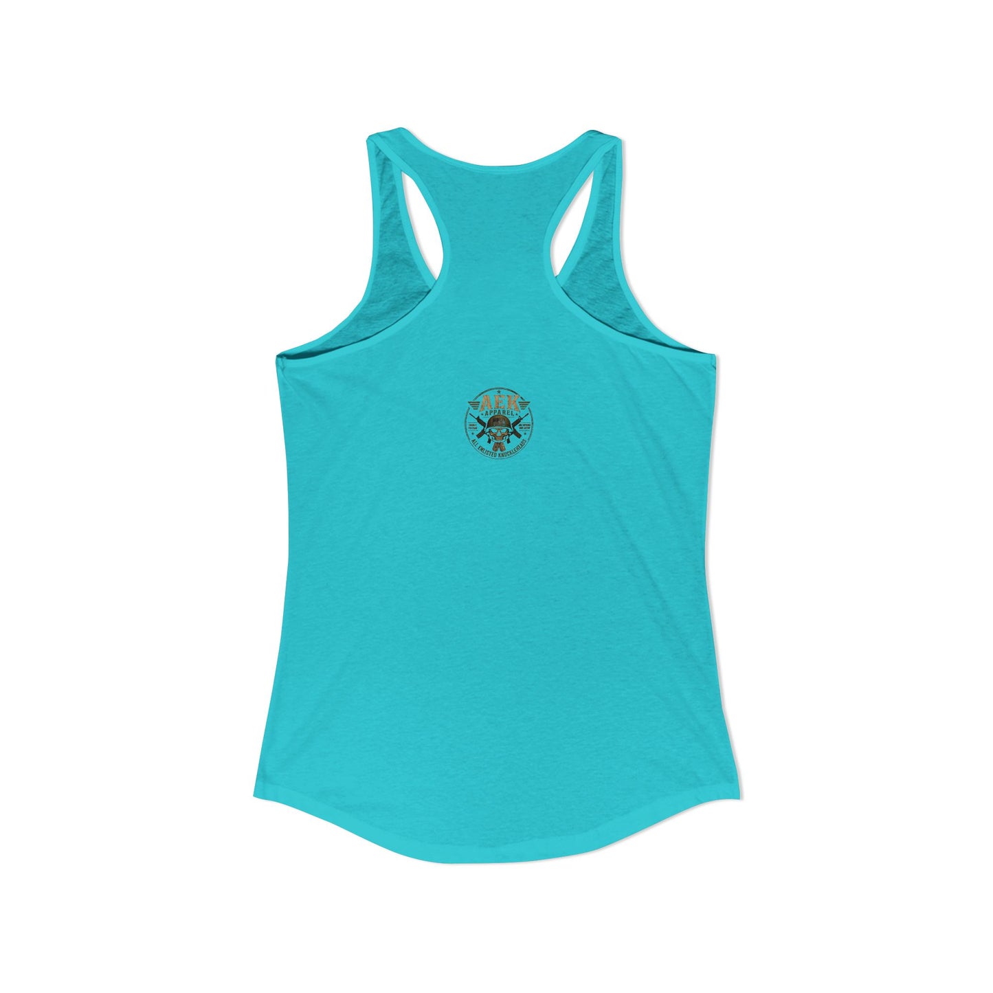 Women's Racerback Tank - "My Makeup Cost More Than My Ammo"