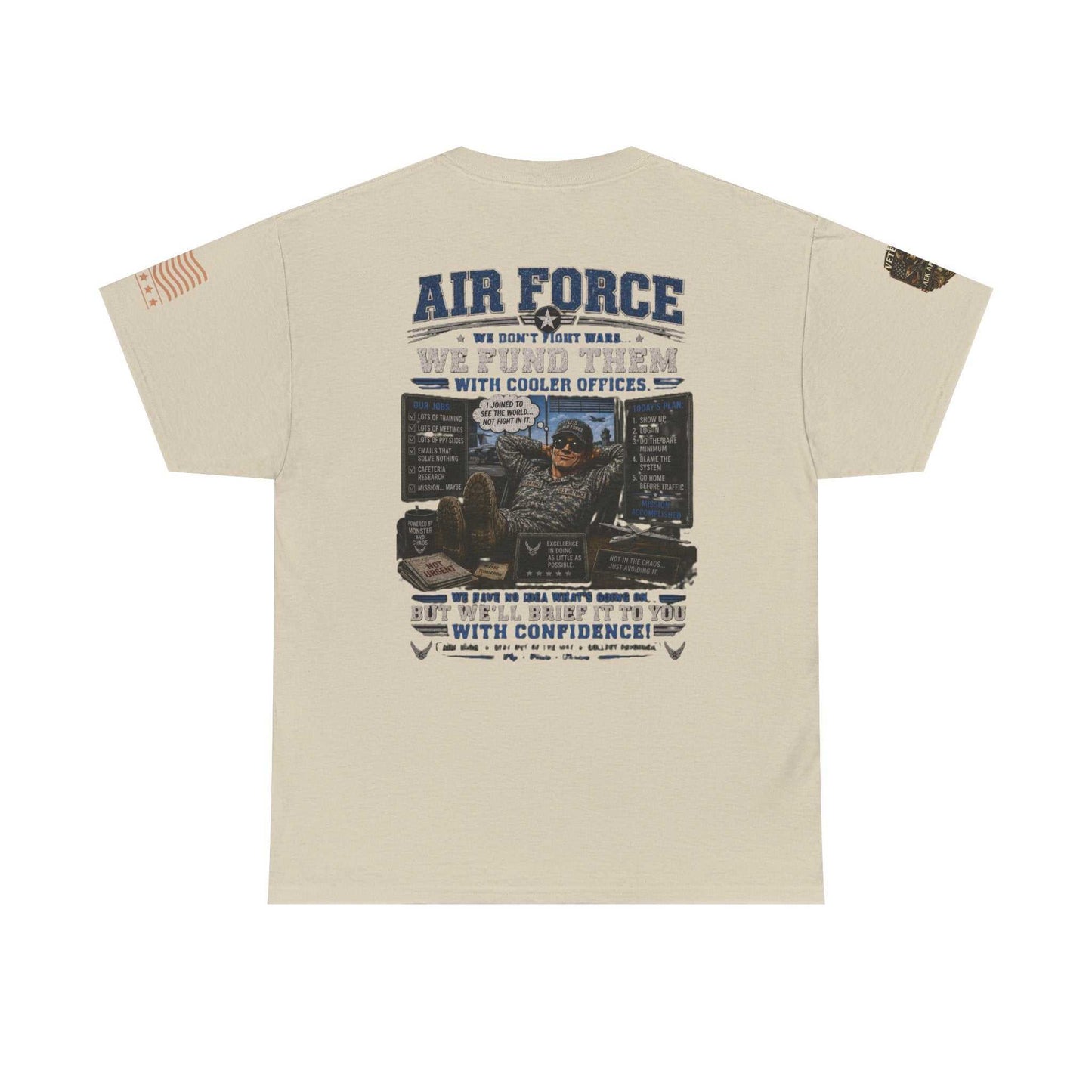 Air Force Veteran Tribute T-Shirt — 'We Fund Them' Military Support Tee