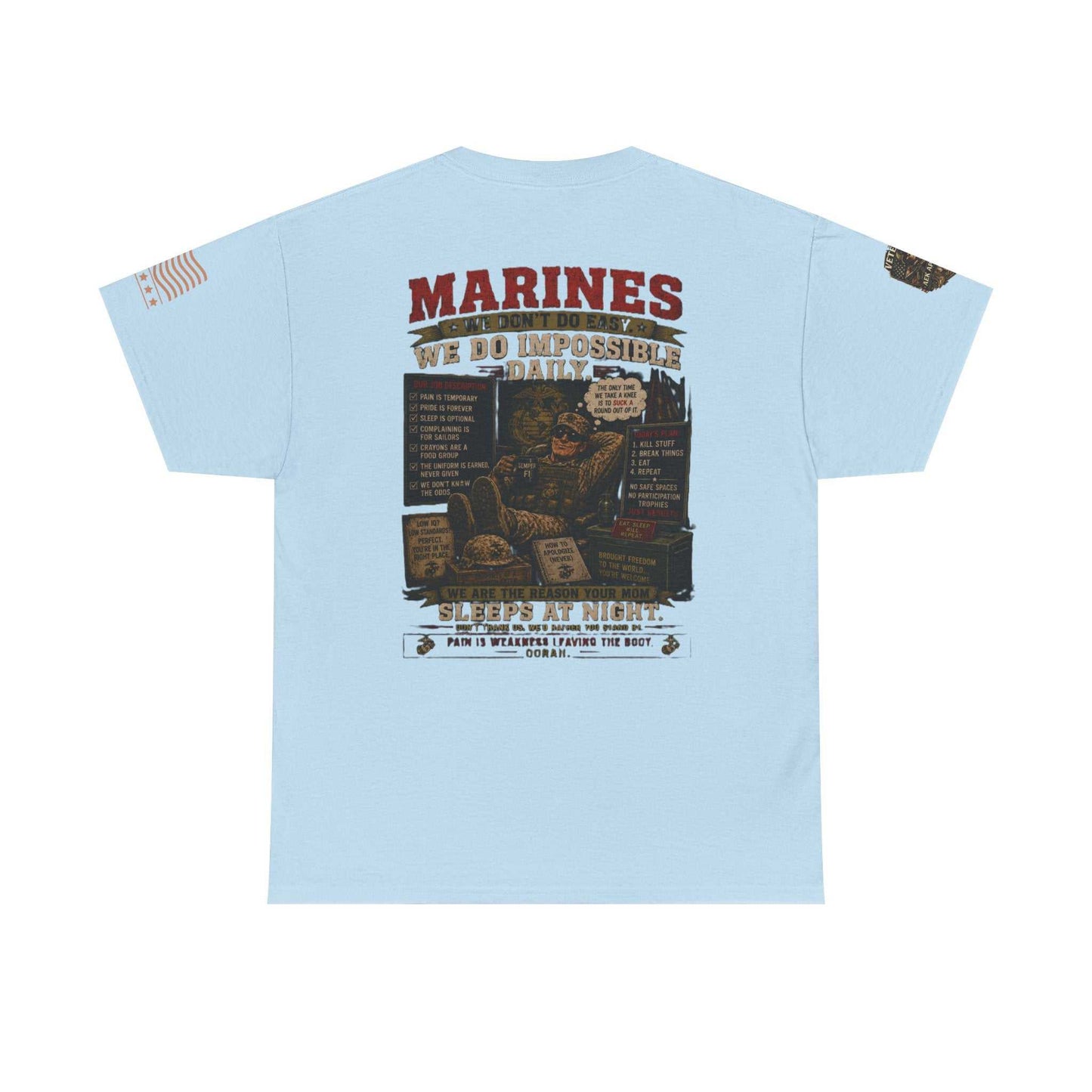 Marines Vintage Graphic Tee – Semper Fi Military Tribute T-Shirt