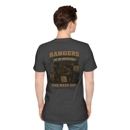 AEK Veteran Badge T-Shirt lightweight cotton tee with vintage chest crest and ribbed collar