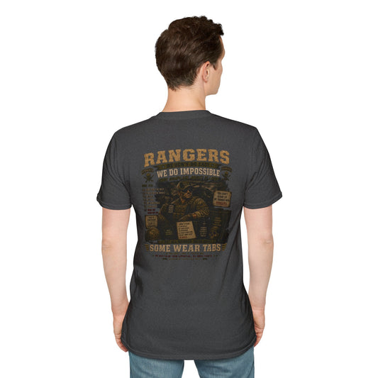 AEK Veteran Badge T-Shirt lightweight cotton tee with vintage chest crest and ribbed collar