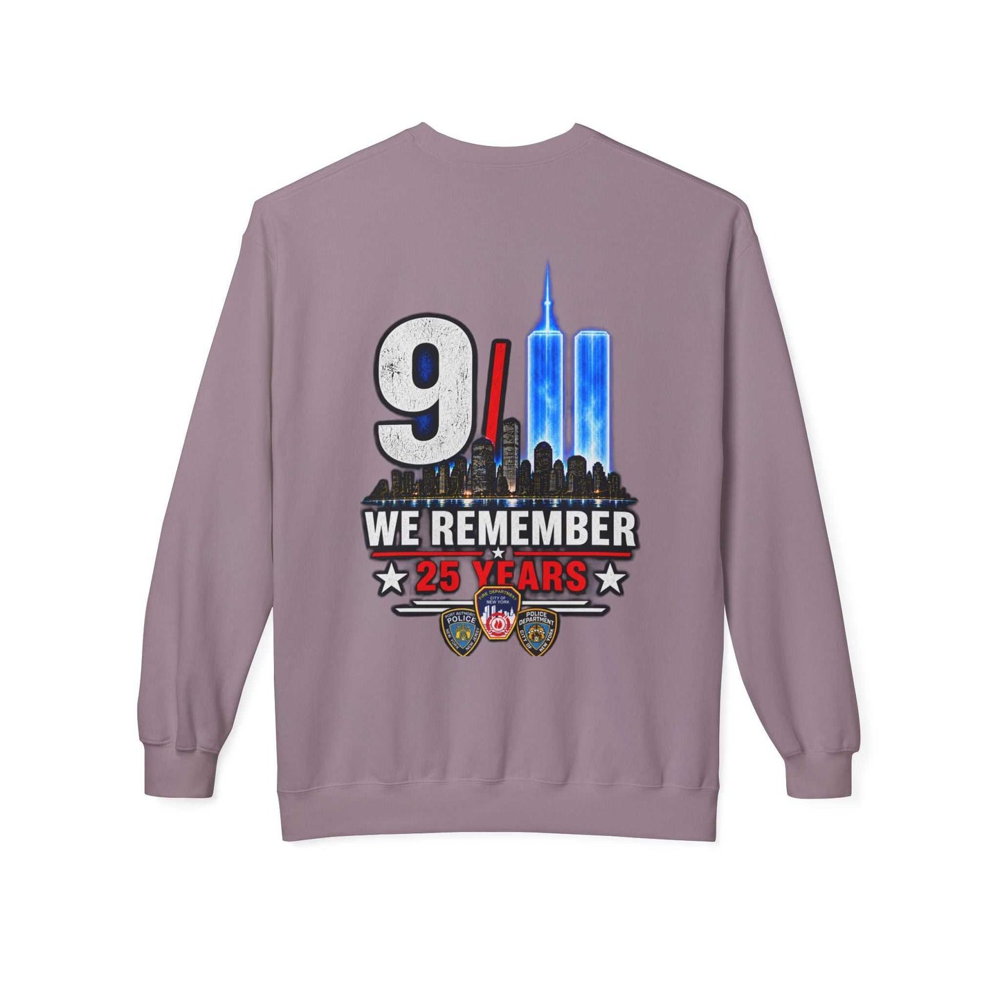 9/11 We Remember 25 Years Crewneck Sweatshirt