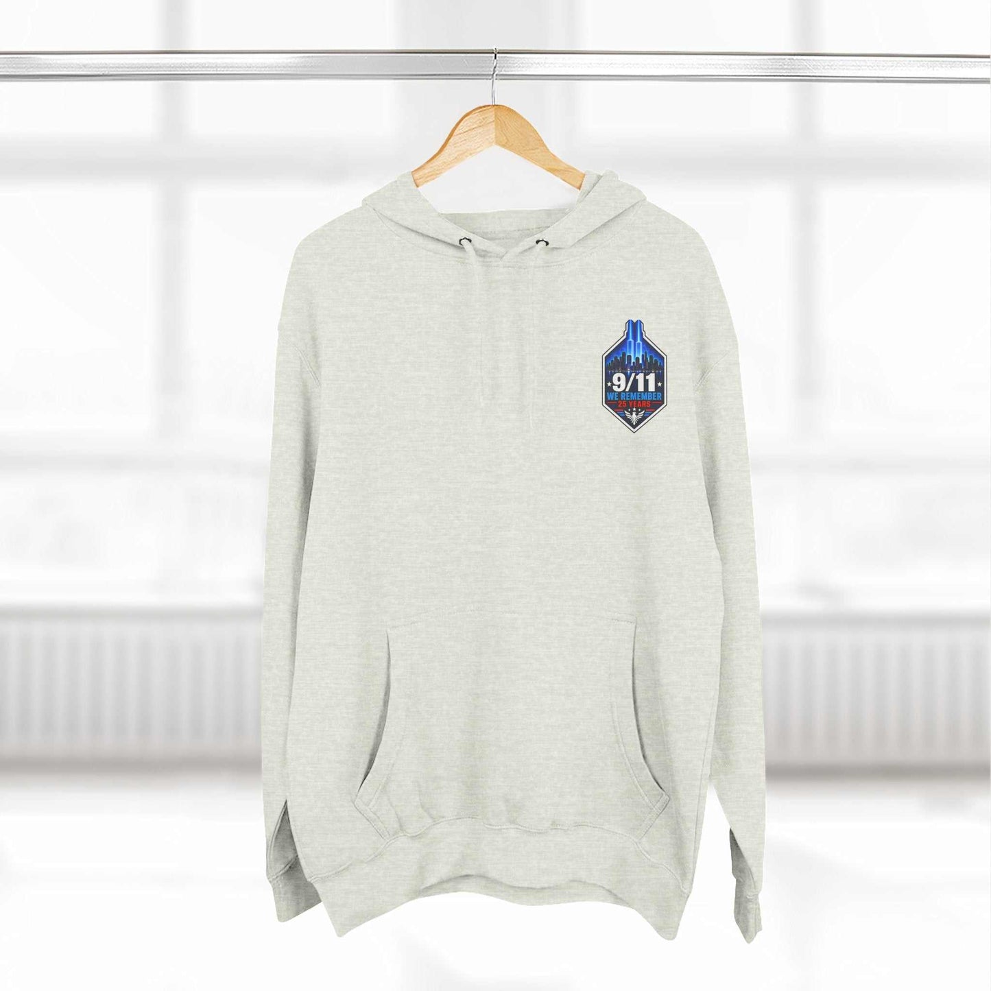 9/11 Remembrance Hoodie – We Remember 25 Years Tribute Fleece Hoodie