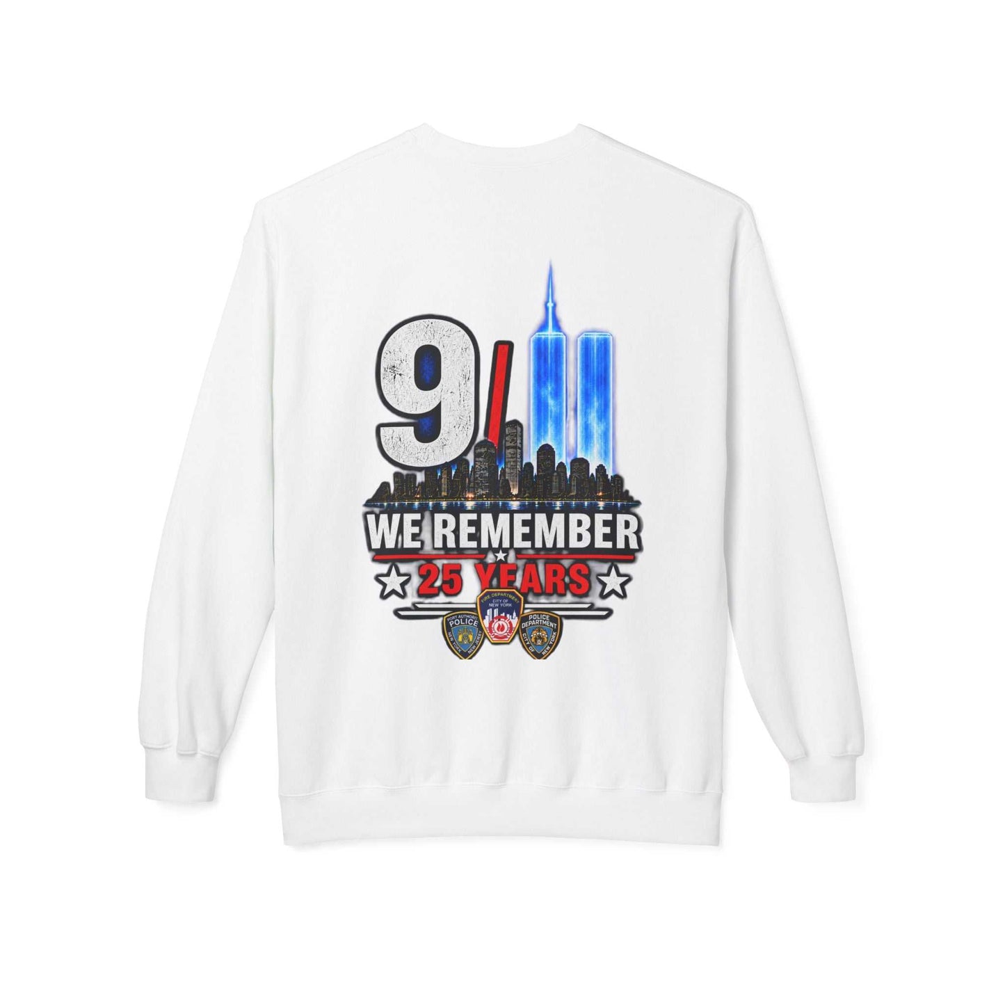 9/11 We Remember 25 Years Crewneck Sweatshirt