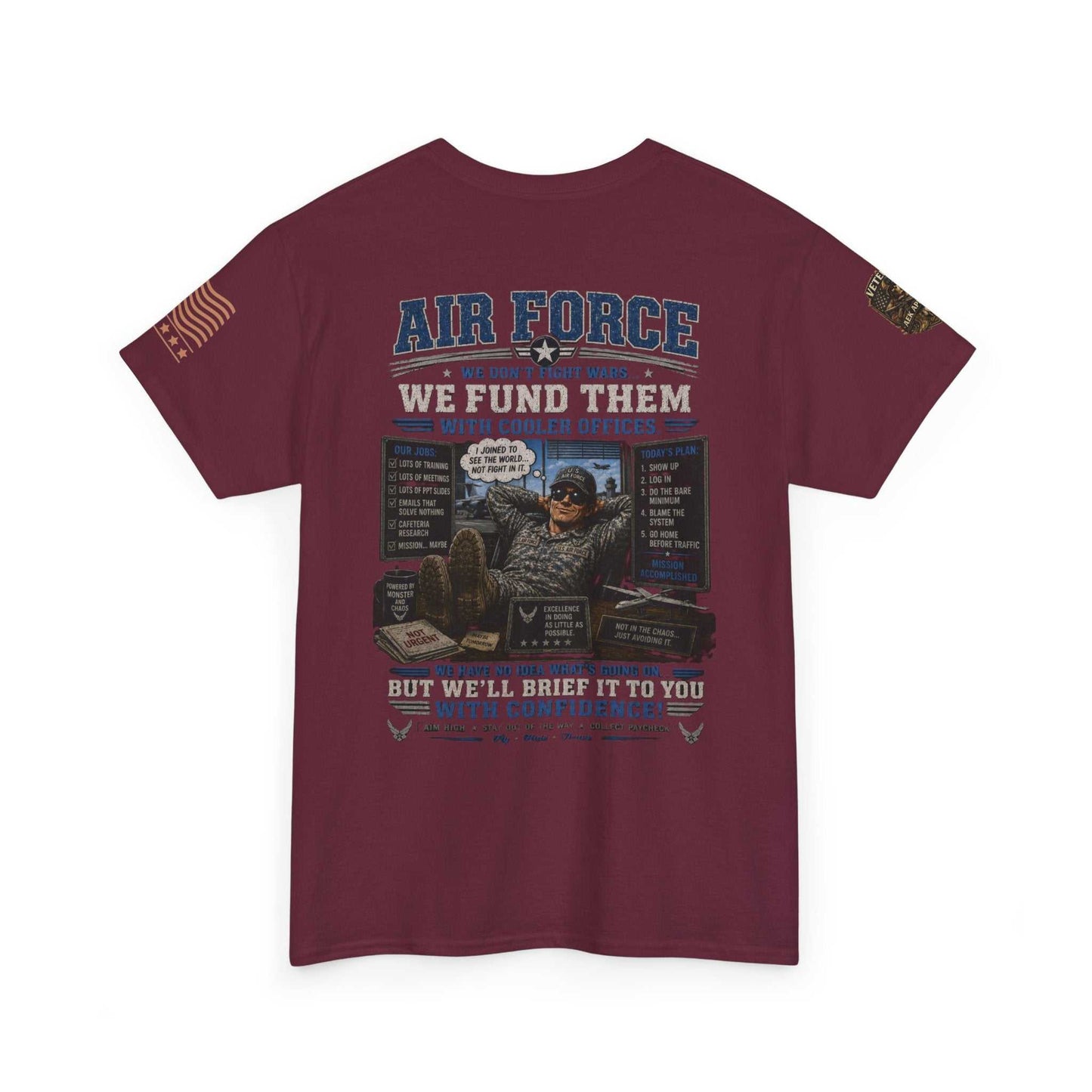 Air Force Veteran Tribute T-Shirt — 'We Fund Them' Military Support Tee