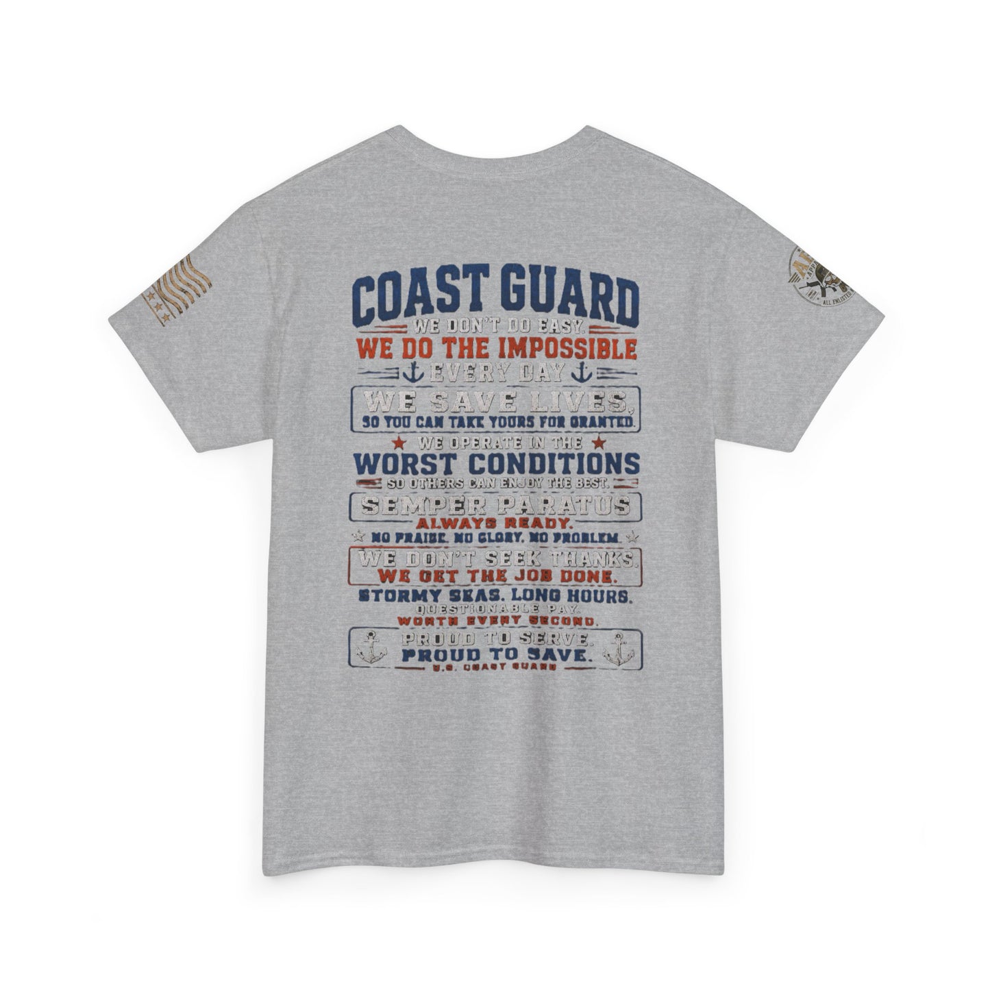 Coast Guard Tribute T‑Shirt — "We Do The Impossible" Veteran Rescue Tee