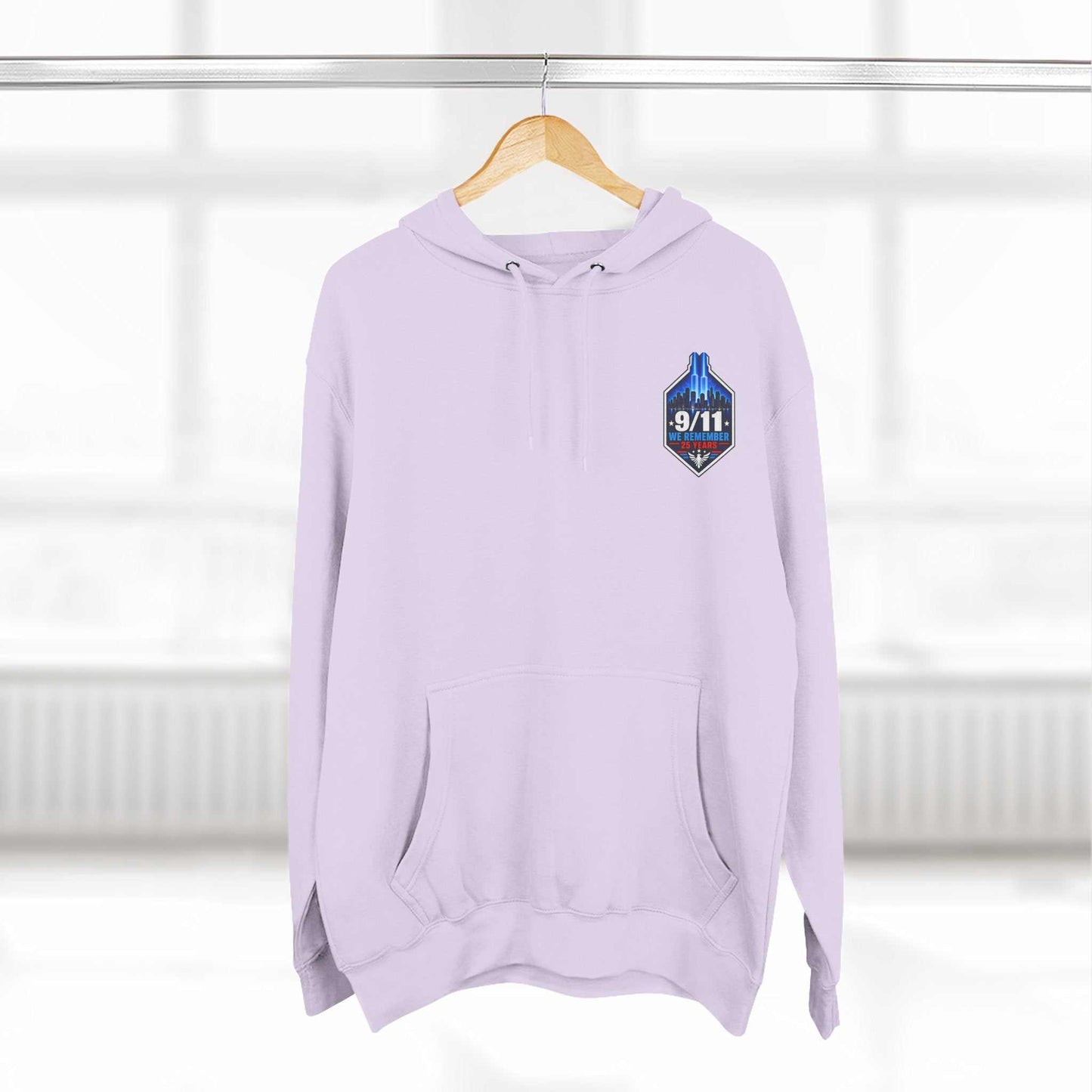 9/11 Remembrance Hoodie – We Remember 25 Years Tribute Fleece Hoodie