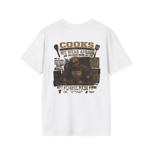 AEK Vet Badge T-shirt with military cooks sarcasm design on lightweight cotton fabric