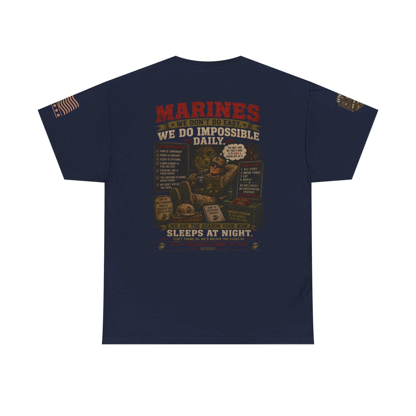 Marines Vintage Graphic Tee – Semper Fi Military Tribute T-Shirt