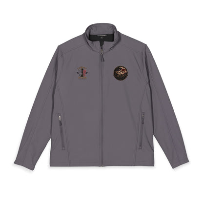 Embroidered Men's Soft Shell Jacket – Classic Port Authority Windbreaker, Durable Outdoor Layer