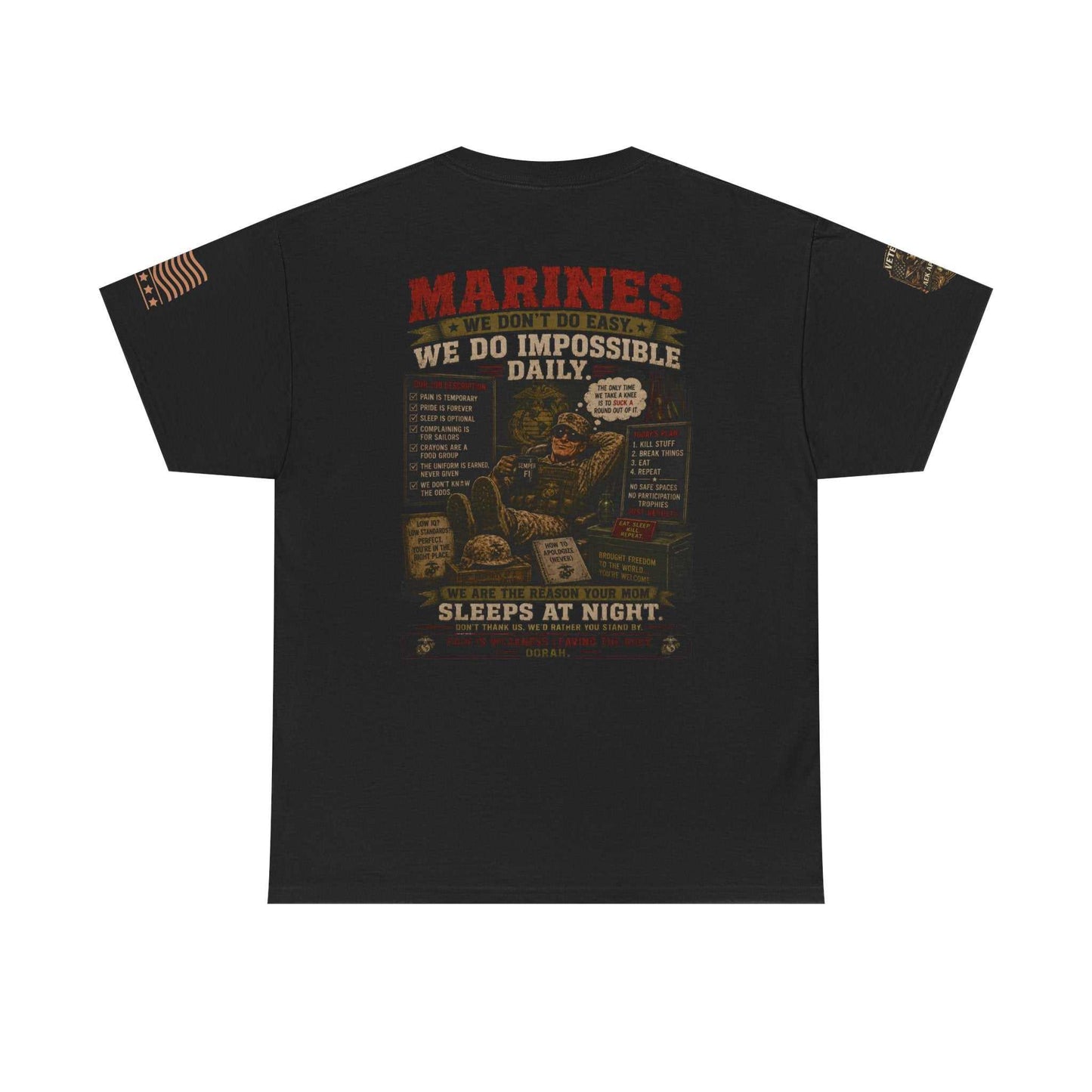 Marines Vintage Graphic Tee – Semper Fi Military Tribute T-Shirt