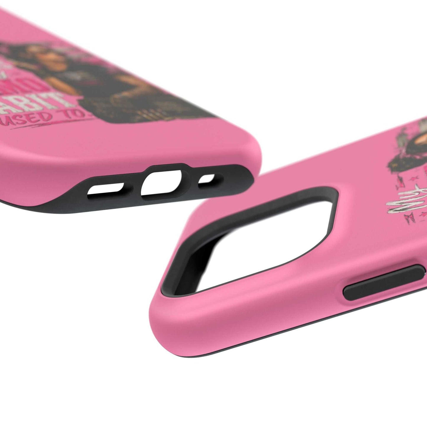 Impact-Resistant Phone Case — "My Makeup Costs Less Than My Ammo Habit Used To" Pink Tactical Design